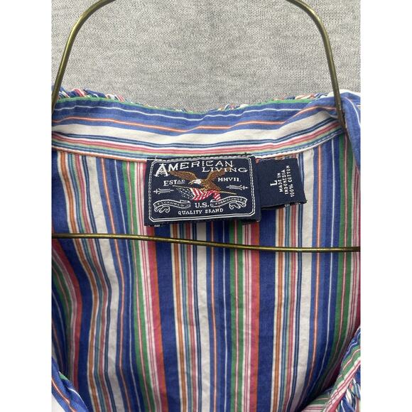 Vintage American Living Women's ruffled cotton blouse Size Large - Picture 5 of 11